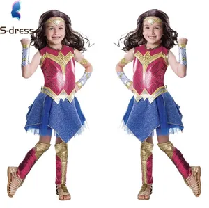 New Design Children's Costumes Kids Superhero Costumes Wonder Woman Cosplay Costumes for Girls