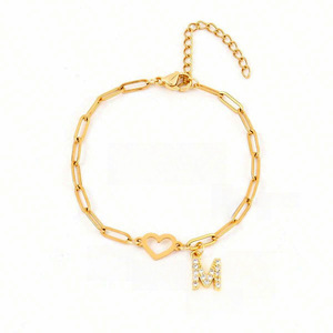 Dijes de Letras de Acero Inoxidable Chapados en Oro de 18K con Cristales de Estrás, Colgante de Alfabeto, Estilo Clásico, Joyería Unisex para Hacer Bisutería - Product Image 2