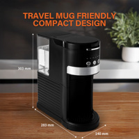 Machine à café pour café glacé et chaud, compatible K-Cup et café moulu, machine à café à dosettes individuelles
