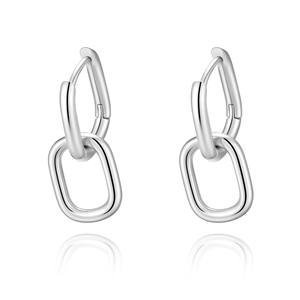 Nuevos pendientes de tuerca personalizados chapados en plata Classic Round Twist Simple Cross-Border Jewelry al por mayor - Product Image 2