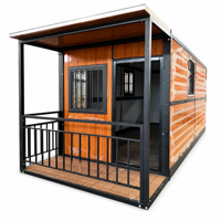 Maison modulaire pliable Z Fold Container pour chantier, camping, bureau, hébergement d'invités et vie en plein air