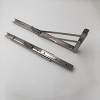Prix d'usine largement utilisé en acier inoxydable caché support flottant triangulaire mural robuste pour étagère avec vis