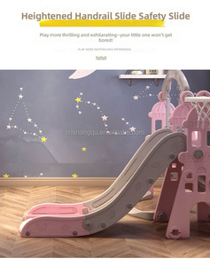 Ensemble de jeu multifonctionnel pour enfants avec toboggan, balançoire, équipement de sport, panier de basket-ball et filet de football pour les activités des tout-petits à la maison - Product Image 4