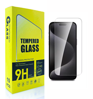 Protector de Pantalla de Vidrio Templado 2.5D con Cobertura Total a Prueba de Explosiones para iPhone 17 16 15 14 Pro Max 13 12 Mini, Película Protectora Transparente