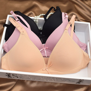 Mỏng Ánh Sáng Thoáng Khí Dệt Kim Hàng Ngày Áo Ngực Nhật Bản Phong Cách Phụ Nữ Trẻ Của Đồ Lót Sexy Liền Mạch Ngực Nhỏ Push-up Mùa Hè - Product Image 3