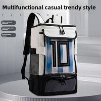 Nouveau Sac à Dos Tendance pour Homme, Idéal Étudiant et Sports de Plein Air, avec Harnais à Coussin d'Air, Grande Capacité 20-35L, Couleur Unie, Compatible Ordinateur Portable 14 Pouces