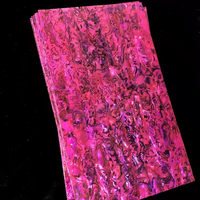 Plaques de placage en nacre rose en gros, peintes par pulvérisation, pour papier peint, incrustations de meubles et accessoires de guitare