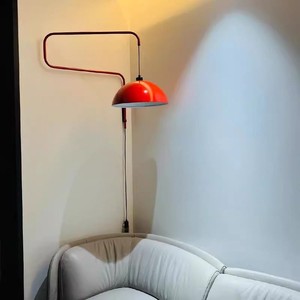Rocker Arm <b>Wall</b> Lamp Iron Shade Led E27 Switch Control For Living Room Bedroom Nordic Style - Product Image 3