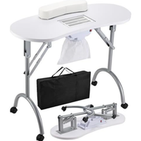 Portable Pliable Manucure Table Station Bureau Mobile pour La Maison Spa Salon De Beauté Tables À Ongles