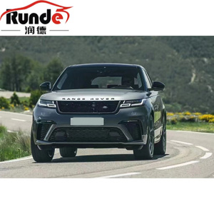 Runde pour Range Rover <span class=keywords><strong>Velar</strong></span> 2017-2019 mise à niveau Style <span class=keywords><strong>SVA</strong></span> Kit de carrosserie pare-chocs avant pare-chocs arrière Grille de pare-chocs arrière embouts d'échappement d'aile arrière - Product Image 1