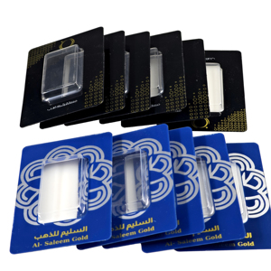 Emballage personnalisé pour lingot d'or de 1 gramme, carte blister pour lingot d'or de 1 gramme, emballage blister pour <span class=keywords><strong>argent</strong></span> de 1 once - Product Image 1
