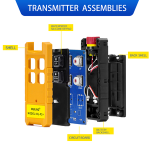 Control remoto de grúas industriales de 868MHz, inalámbrico, inteligente, antiimpacto, de alta calidad, resistente al agua, antigolpes, hecho de Metal y plástico - Product Image 5