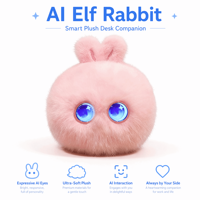 Peluche Lapin Intelligent avec Yeux Numériques IA ChatGPT Certifiée CE/CPC – Cadeau Enfant, Technologie Futuriste, Article de Collection – Vente en Gros B2B, ODM