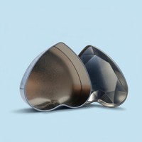 Boîte en fer blanc de luxe en forme de cœur de qualité alimentaire pour chocolats, biscuits, bonbons, gâteaux, aliments pour animaux de compagnie - Édition Saint-Valentin