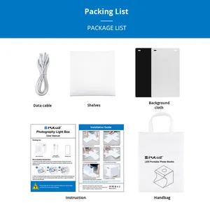 Xách Tay 20Cm Gấp <span class=keywords><strong>LED</strong></span> Studio Mini Nhiếp Ảnh Ánh Sáng Hộp Sang Trọng Thiết Bị Nhỏ Thạch Anh Phong Trào Nhựa Ban Nhạc Chất Liệu Con Trỏ - Product Image 5