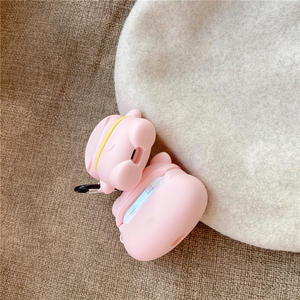 Mode Attrayant Girly Dessin Animé Mignon <span class=keywords><strong>Cochon</strong></span> Rose En Silicone Souple Anti-chute Caisse D'écouteur Pour <span class=keywords><strong>Airpods</strong></span> 1/2 <span class=keywords><strong>Airpods</strong></span> Pro 3 - Product Image 3