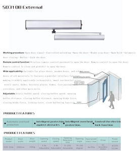 Điện cửa mở Swing điều khiển cánh tay cửa mở 110V hoặc 220V đẩy hoặc kéo cửa điều hành tùy chọn điều khiển từ xa - Product Image 3