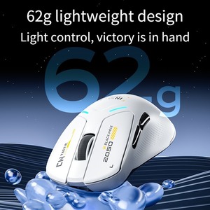 Ratón <span class=keywords><strong>INPHIC</strong></span> IN10 R, Ratón Inalámbrico Ligero de Tres Modos, PAW3395 DPI26000 IPS650 8Khz, Ratón para Juegos FPS y Esports - Product Image 5
