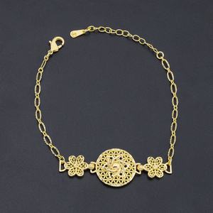 Nouvel Arrivage Vente Directe Jxx – Parure de Bijoux Indiens en Laiton Plaqué Or 24 carats, Style Vintage, Idéale pour Mariage, Cadeau, Fête, Fiançailles - Product Image 4