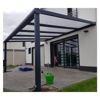 Garages portatifs Abri d'auto en aluminium avec toit en polycarbonate
