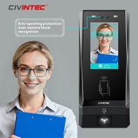 Sistema de Control de Acceso Biométrico Facial en la Nube CT11 con Intercomunicador VoIP, Tarjeta NFC, BLE, Código QR para Gestión de Visitantes