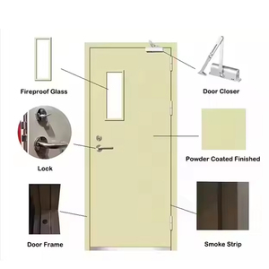 Portes coupe-feu durables en acier et en <span class=keywords><strong>bois</strong></span>, vente en gros pour les projets <span class=keywords><strong>de</strong></span> construction mondiaux - Product Image 1