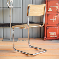 Chaise simple minimaliste moderne rétro en fer forgé chaise de salle à manger design de style industriel dossier de maison pour le salon de loisirs