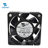 Ventilateur axial DC étanche IP68 60x60x20mm 12V à roulement à billes, durée de vie de 70 000 heures, pales en plastique, ventilateur de refroidissement d'air OEM ODM