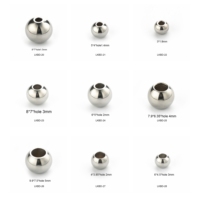 Personnalisé En Acier Inoxydable Rond Entretoise Perles Pour Bracelets et Collier perle Lâche Pour La Fabrication De Bijoux