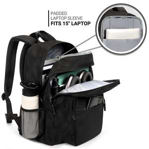 กระเป๋าเป้สะพายหลังกันน้ำสำหรับนักศึกษา 26 ลิตร พร้อมช่องใส่ของหลายช่อง เหมาะสำหรับเดินทางและธุรกิจ  รับทำโลโก้ตามสั่ง - Product Image 3