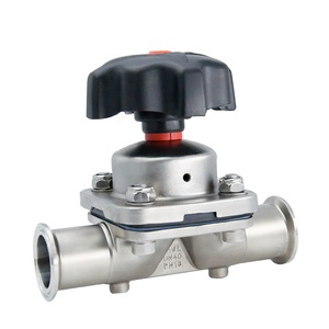 Vanne à membrane manuelle droite en acier inoxydable SMS DIN ISO Snitary avec joints EPDM - Product Image 6