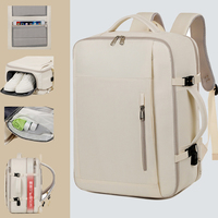 Sac à dos de voyage pour ordinateur portable, personnalisé avec logo, étanche, avec port USB, pour cabine Ryanair, bagage à main pour avion