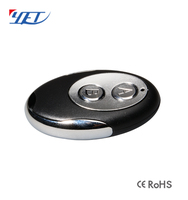 YET079 Télécommande à code d'apprentissage à 2 boutons Transmetteur à code roulant Télécommande sans fil pour lumière/porte