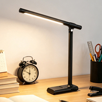 Lampe de bureau LED à charge magnétique, lumière de table pour protéger les yeux, idéale pour les étudiants, la lecture, la chambre, le bureau, le travail