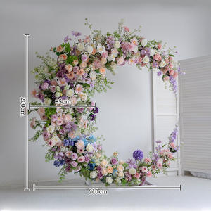 Set Floral para Boda Europea DD03070 Rosa Púrpura, Decoración de Ventana, Fondo de Simulación, Arco Floral - Product Image 2