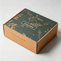 Boîte d'expédition en carton ondulé personnalisée, imprimée recto-verso, avec doublure en mousse, en kraft extra-résistant, trois couches, pour emballage cadeau de vêtements