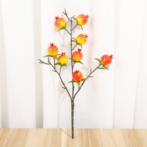 Planta artificial de granada de Yiwu Datuo Florist, 50*30 cm, estilo chino, decoración para el hogar, para sala de estar y fotografía. - Product Image 4
