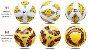 Ballon de football personnalisé avec logo, entraînement professionnel et match, PU, taille 3 4 5, ballon de football rouge - Product Image 5