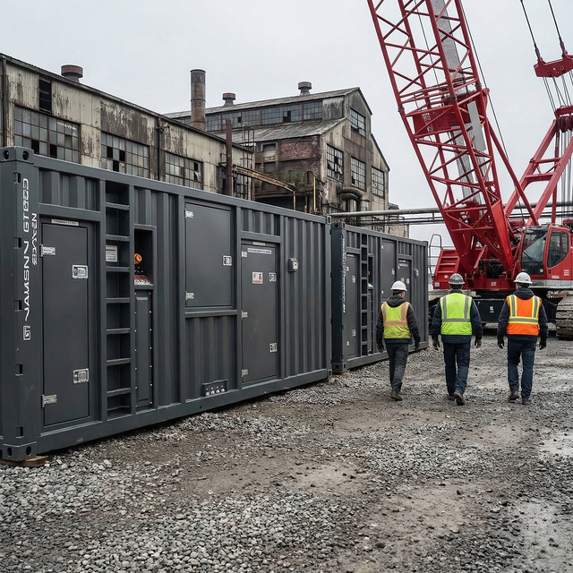 Haifeng HF-1000GF Container Diesel Generator 1000kw 600V 50/60Hz Super Silent Type Closed Cycle Water-cooled System 24V DC Start