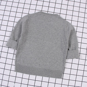 Vêtements pour enfants, automne/hiver, nouveau style coréen, <span class=keywords><strong>pull</strong></span> en coton uni à col rond pour garçons et filles, <span class=keywords><strong>pull</strong></span> en tricot doux - Product Image 3