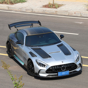 Pare-chocs avant de voiture en fibre de carbone sèche de style <span class=keywords><strong>Black</strong></span> Series avec lèvre pour Mercedes Benz <span class=keywords><strong>AMG</strong></span> <span class=keywords><strong>GT</strong></span> GTS Pièces de voiture - Product Image 6