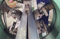 Línea de Producción de Soldadura por Arco Sumergido Automática CNC HFH, Máquina de Soldadura Láser para la Fabricación de Postes de Lámparas
