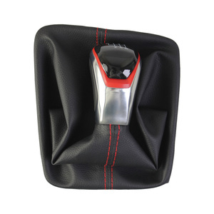 Seat Leon 3 Gear <b>Shift</b> <b>Knob</b> Leather 5 6 Speed Ergonomic Red Blue - Product Image 2