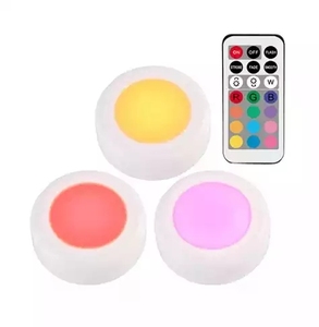 Đèn Dưới Tủ Có Thể Điều Chỉnh Độ Sáng RGB Đèn Dưới Tủ Có Thể Sạc Lại Đèn LED Puck Không Dây - Product Image 1