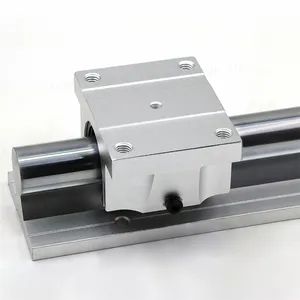 Aluminium Linear mendukung silinder Chrome Linear Rail untuk TBR CNC suku cadang mobil