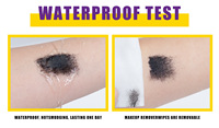 Nouvelle Arrivée Mascara Végan à Texture Crème Lisse, Brosse Dense pour Courbure des Cils, 2 Couleurs, pour un Look Yeux Charmant et Attrayant