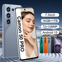 Teléfono Android Camon 50 Pro 5G, Precio Bajo, 7.3 Pulgadas, 10 Núcleos, 16GB, 1TB, 8000mAh, Marco Metálico, Doble SIM, Tarjeta TF, Proveedor Global, CE
