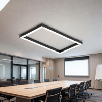 Lámpara Lineal LED SR Lighting de Aluminio Negro/Blanco, Ángulo de Haz de 120°, Clasificación IP20, Garantía de 3 Años, Ra80, Vida Útil de 50000 Horas, para Hoteles
