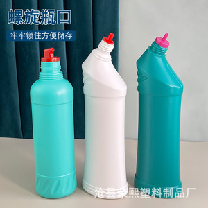 ขวดน้ำยาทำความสะอาดห้องน้ำ Rongxi 500 มล. ปากขวดงอ ขวดพลาสติก HDPE หนาพิเศษ สำหรับบรรจุน้ำยาทำความสะอาด - Product Image 1