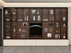 Retro Solid Wood <b>TV</b> Cabinet Living Room Modern Household Simple Log Skeleton Nordic <b>Small</b> Apartment <b>TV</b> Base Cabinet - Product Image 2